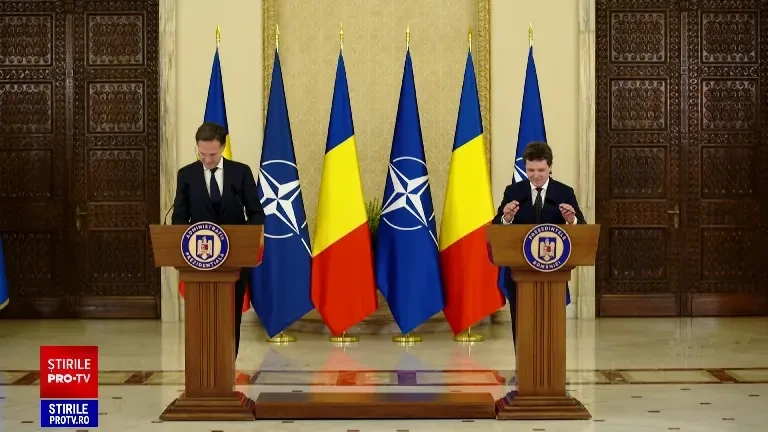 Mark Rutte, în conferința cu Nicușor Dan: România investeşte în NATO şi NATO investeşte în România