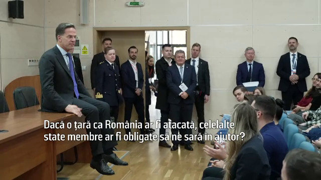 Mark Rutte s-a întâlnit cu studenții Universității din București. „Unul dintre cei mai importanți lideri ai lumii”