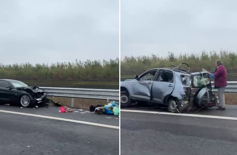 Descoperire șocantă după un accident pe A2. Un bărbat își transporta mama moartă în Germania. VIDEO