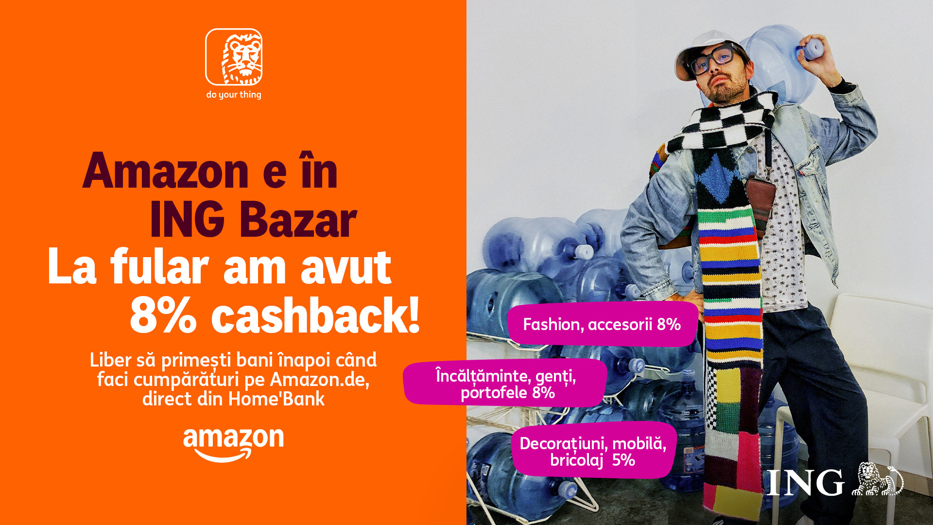 (P) Amazon în ING Bazar: economii reale în Home’Bank