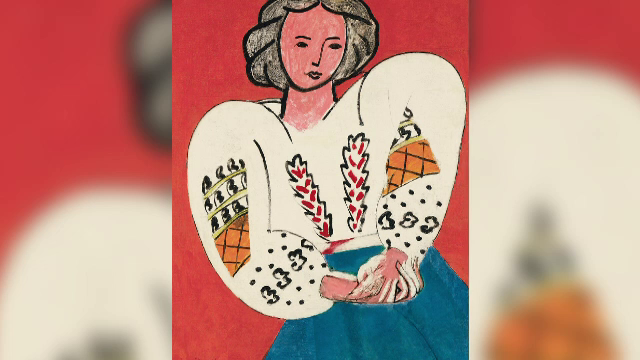 Tabloul „La Blouse Roumaine” ajunge pentru prima dată în România. Opera lui Henri Matisse va fi expusă cu securitate maximă