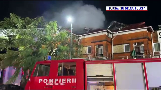O pensiune plină de turiști a luat foc la Mahmudia. „Bomba” evacuată de la centrala termică