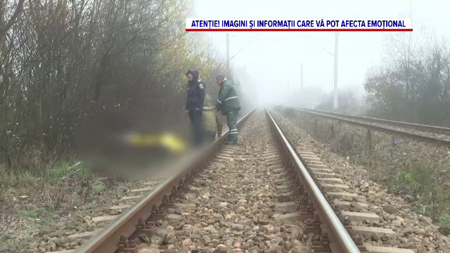 Un bărbat de 80 de ani, din Gorj, a fost lovit de locomotivă. Bâtrânul a fost aruncat lângă șine în urma impactului