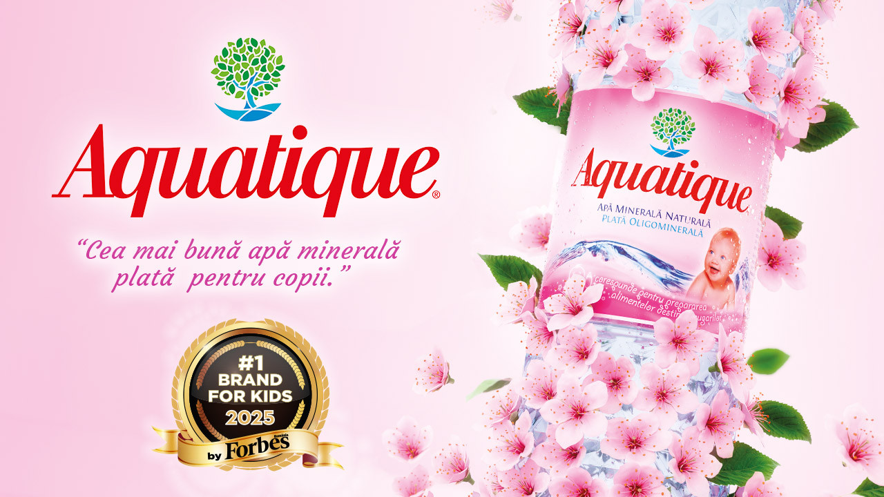 (P) Aquatique a fost votată din nou „Cea mai bună apă minerală plată pentru copii”