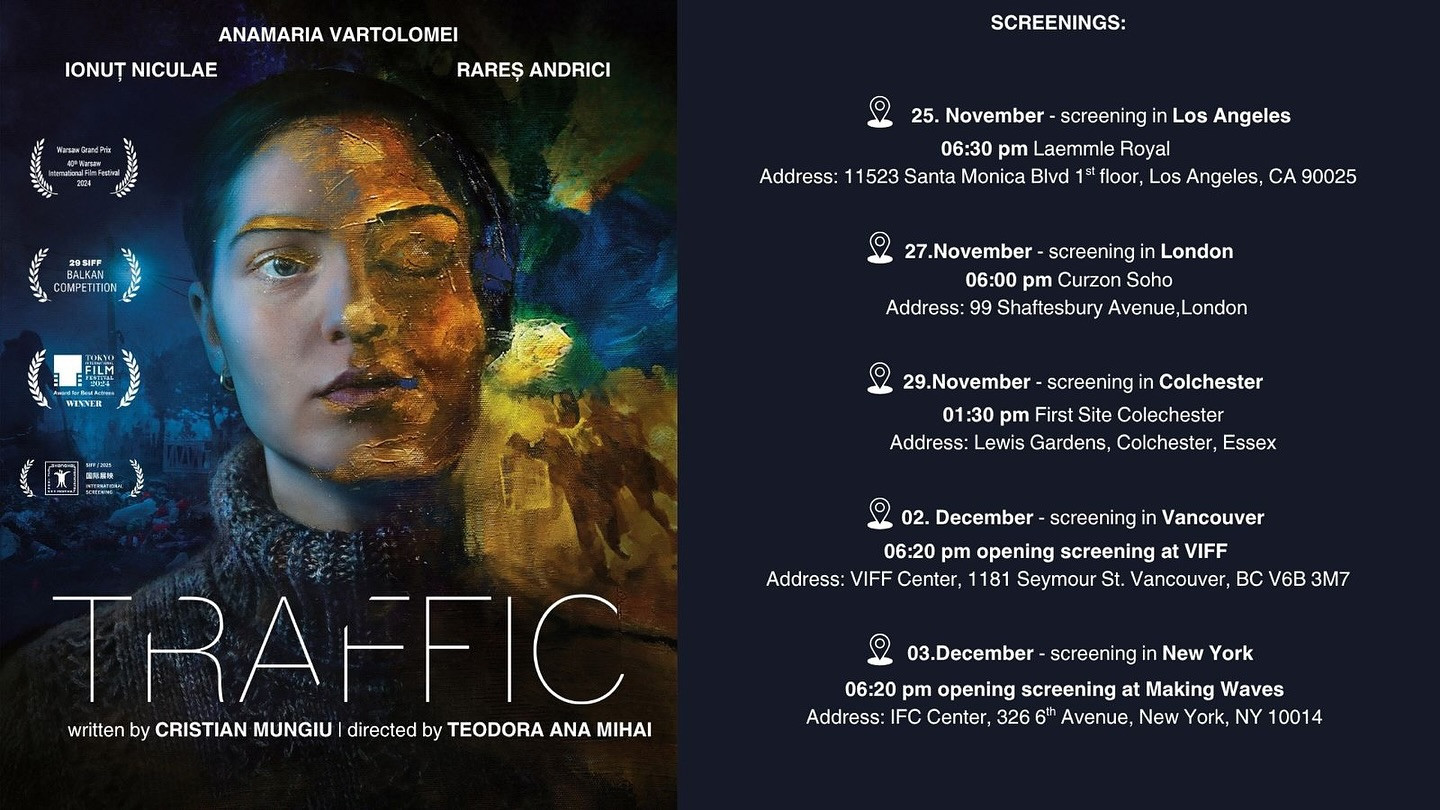 „Jaful secolului”/ „Traffic”, propunerea României la Premiile Oscar, prezentat în Marea Britanie, Canada și SUA
