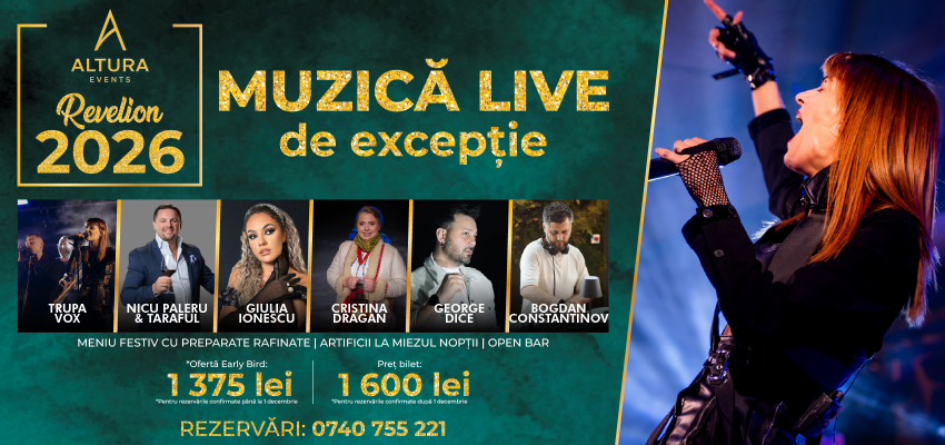 (P) Revelion 2026 la Altura Events – O experiență unică, creată de Carmen Ioniță