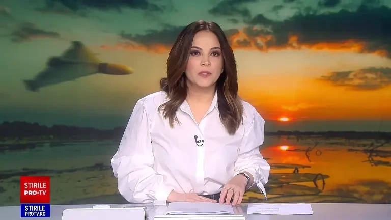 Momentul în care un avion de luptă urmărește o dronă rusească care zbura în spațiul aerian românesc. A survolat patru județe