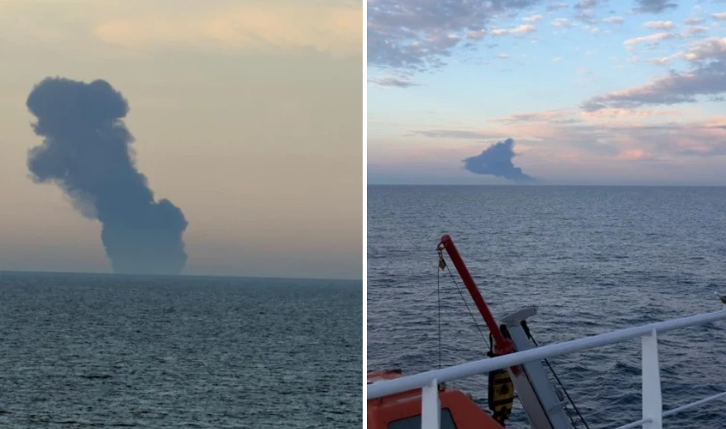 Explozii misterioase la Marea Neagră. Deflagrații la bordul unor nave din „flota fantomă” a Rusiei