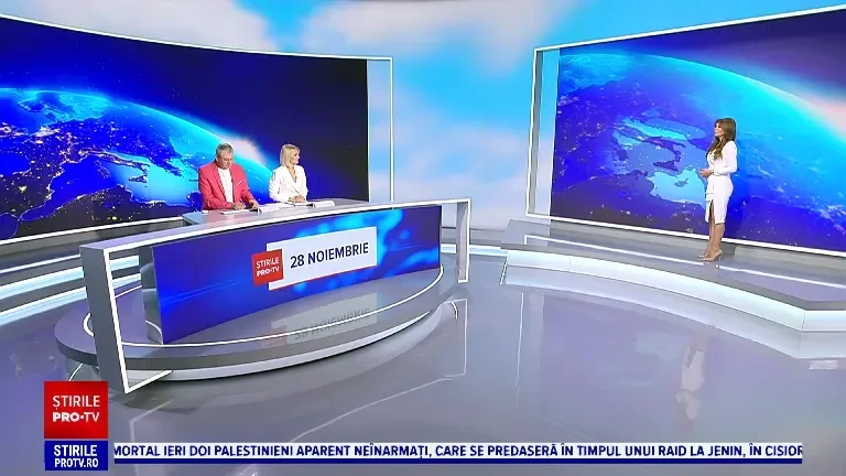 Vremea de azi, 28 noiembrie. Temperaturile scad semnificativ, ploi abundente în jumătatea sudică a țării