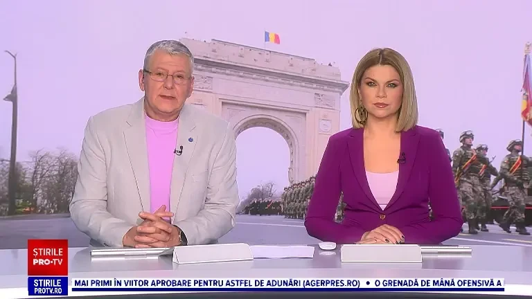 100.000 de oameni au urmărit în Piața Arcului de Triumf din București parada militară națională