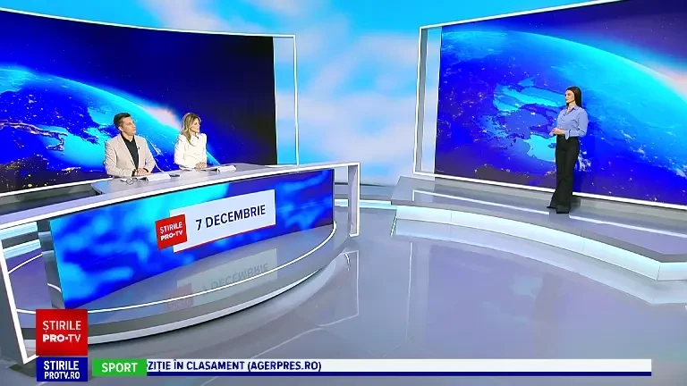 Vremea azi, 7 decembrie. Plouă slab în multe regiuni, iar atmosfera rămâne mohorâtă în cea mai mare parte a țării