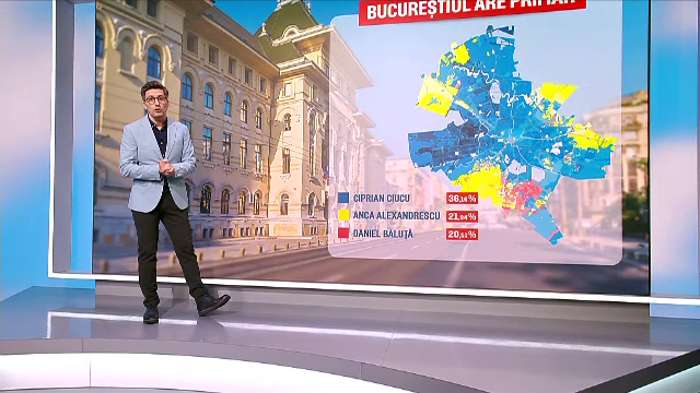 Cum arată harta politică a Capitalei. Ciucu a câștigat în cinci din șase sectoare. Unde au avut succes Alexandrescu și Băluță