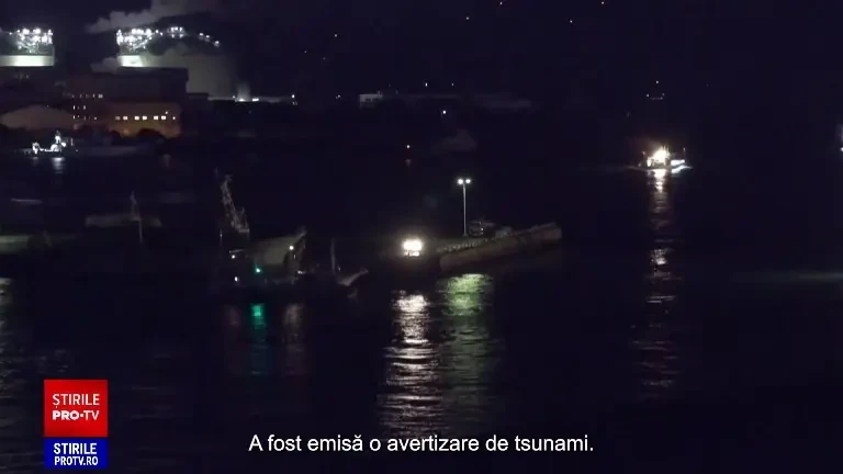 Cutremur cu magnitudinea 7,6 în Japonia. Un tsunami de până la 3 metri, așteptat să lovească coasta Pacificului nipon