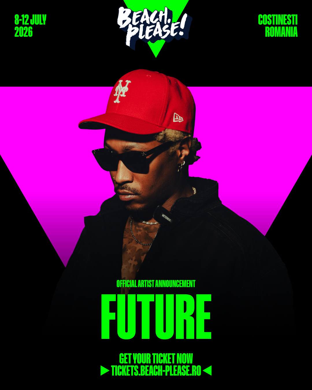 Beach, Please! anunță un nou headliner: Future, un superstar internațional, urcă pe scena ediției 2026
