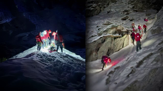 Turiști grav răniți, recuperați cu greu de salvamontiști, din înălțimile Munților Făgăraș. Căzuseră în prăpastii