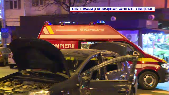 Accident în centrul Capitalei: trei persoane rănite după ce o maşină s-a răsturnat