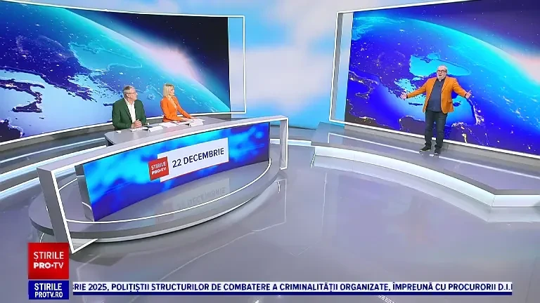 Vremea azi, 22 decembrie. Atmosferă mohorâtă în sud și în ținuturile estice, pe unde o să picure trecător