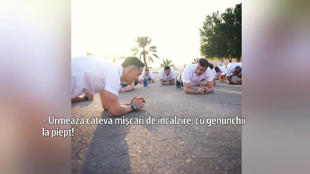 Emmanuel Macron, surprins în antrenament cu militarii francezi din Emiratele Arabe Unite. A urmat o cină festivă de Crăciun