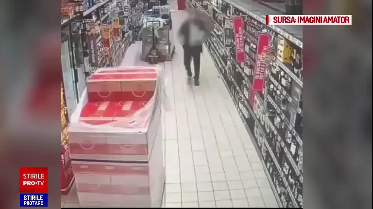 Schema prin care un bărbat din București a furat de mai multe ori din supermarket. Păcălea casele self-pay | VIDEO