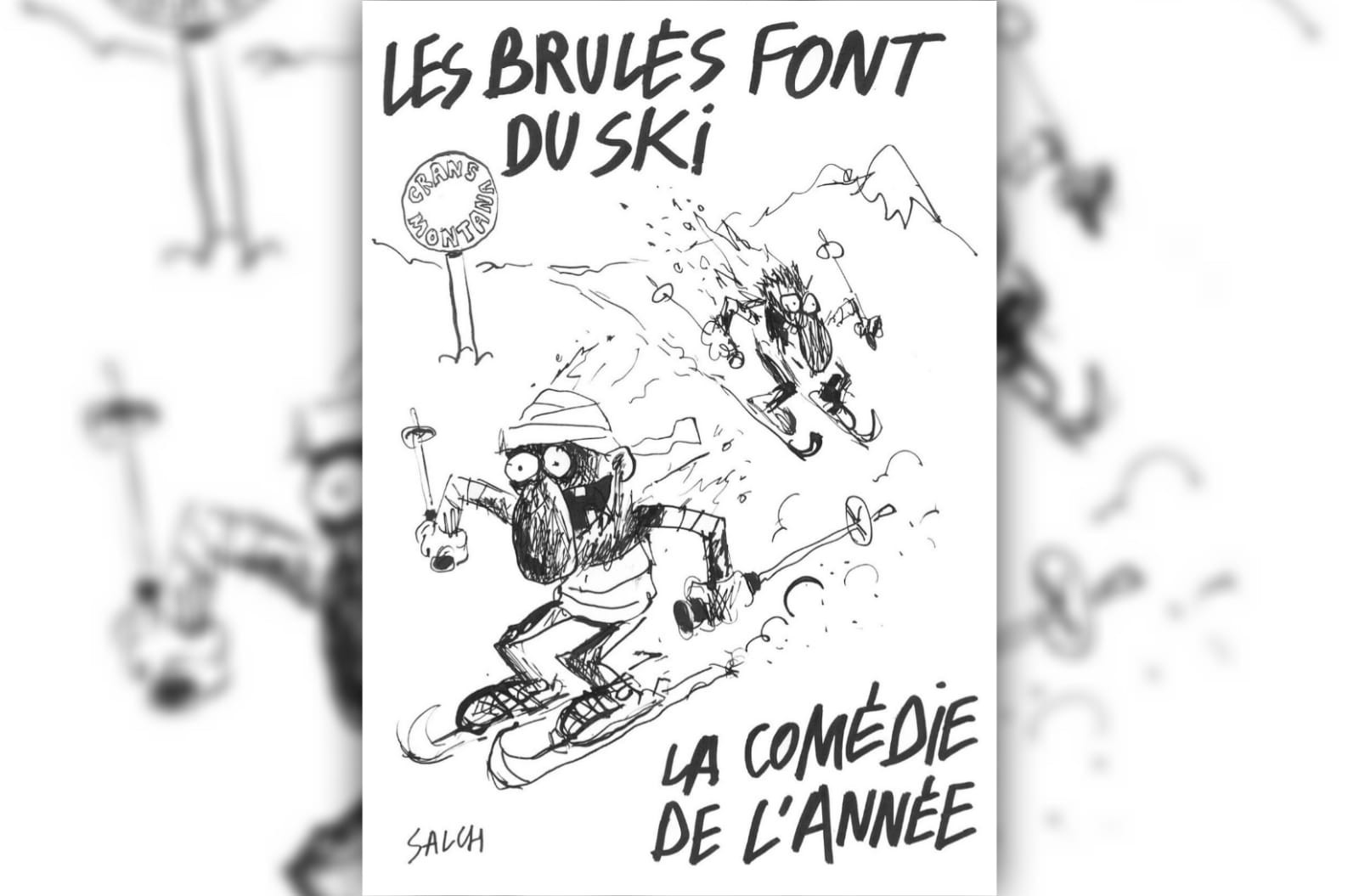Incendiul din Crans-Montana, soldat cu 40 de morți, ironizat într-o caricatură. Revista Charlie Hebdo, vizată de o plângere