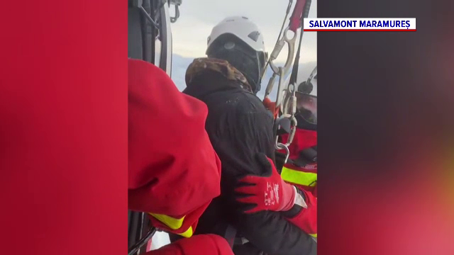 Un ucrainean a fost salvat din Munții Maramureșului după 24 de ore petrecute la -20 de grade