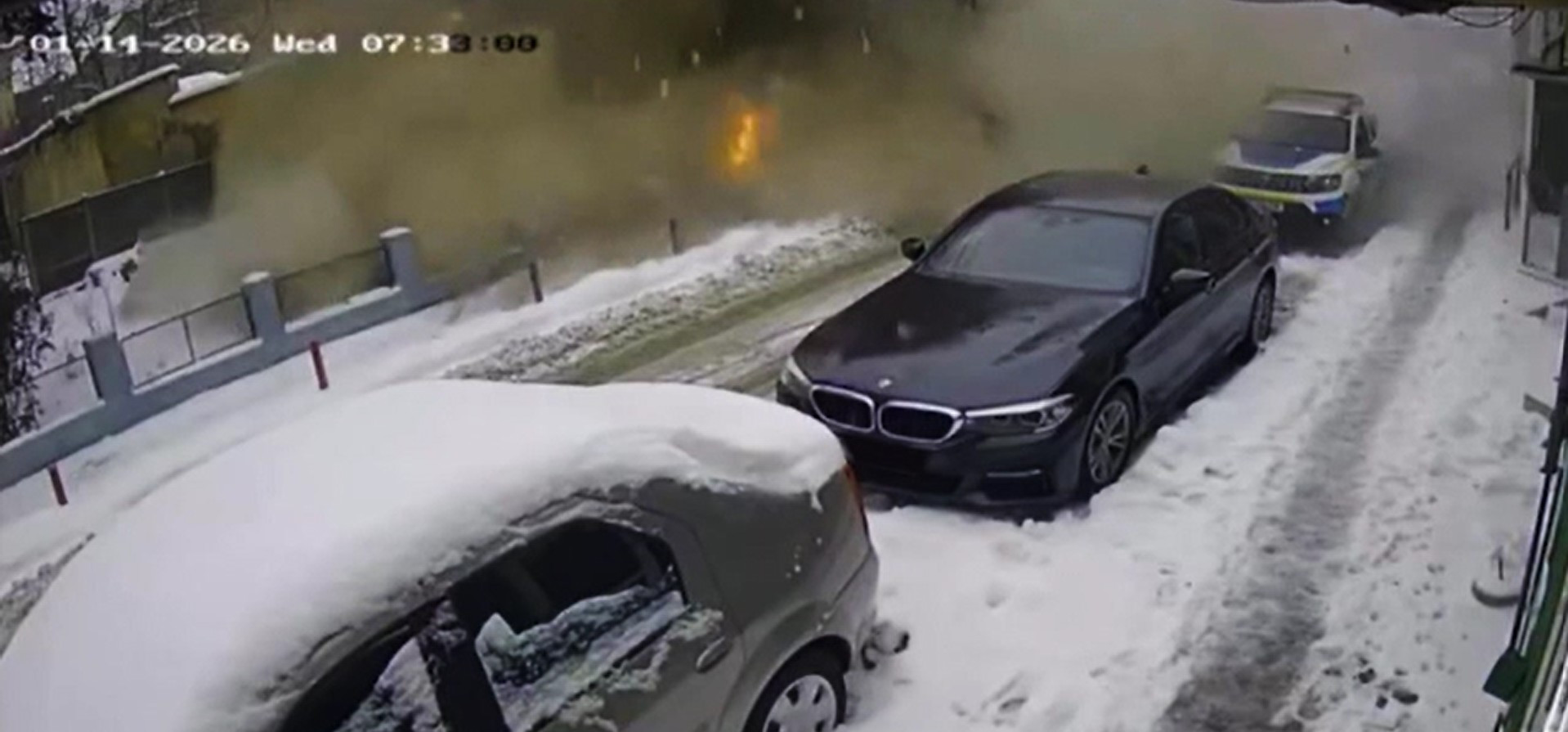 Anchete în Lugoj, după explozia de la sediul Poliției. Perimetru de siguranță pe cinci străzi