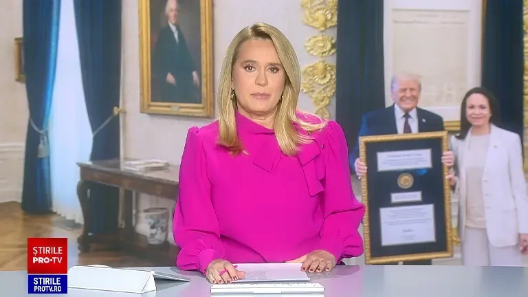 Maria Corina Machado i-a oferit lui Donald Trump medalia Nobel pentru Pace