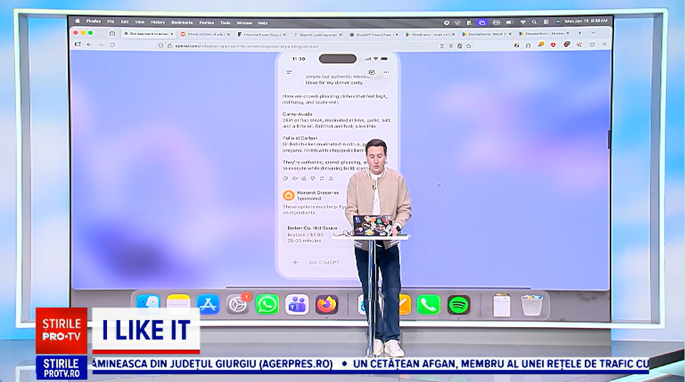 ChatGPT afișează reclame &icirc;n funcție de conținutul discuției pe care o poartă cu utilizatorul