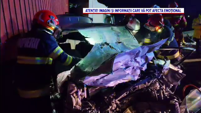 O șoferiță a murit pe A1, după ce nu a mai putut evita un camion care a derapat și a ajuns de-a curmezișul drumului