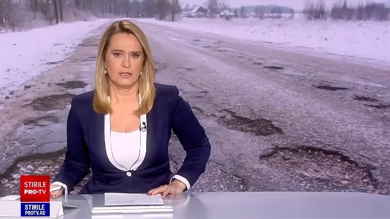 După îngheț și zăpadă au apărut craterele pe șosele. Pot doar fi peticite, iar șoferii nu pot fi despăgubiți decât la proces