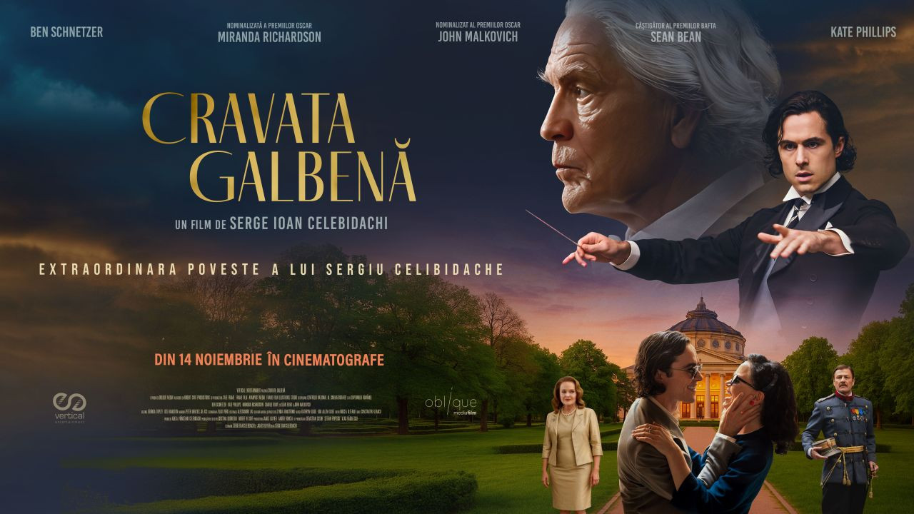 Filmul ”Cravata Galbenă” va avea premiera în SUA. Extraordinara poveste a lui Celibidache ajunge și la publicul american