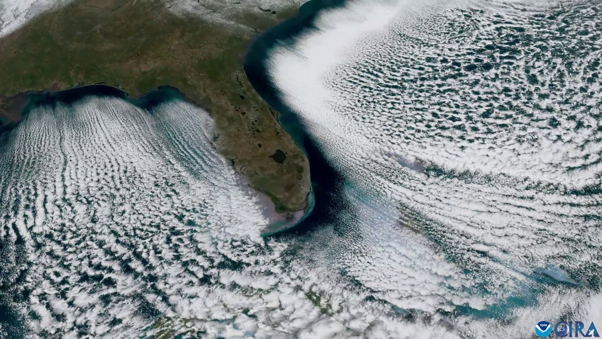 Fenomen spectaculos în SUA. „Străzi de nori” au apărut deasupra Golfului și Atlanticului | VIDEO