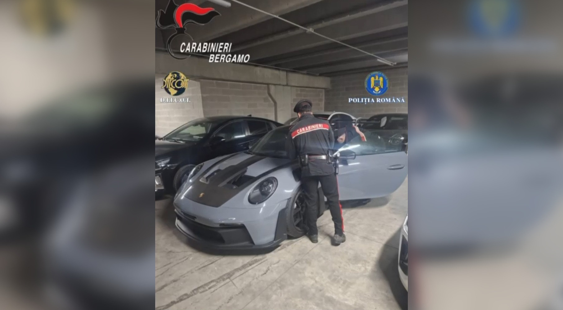 Reţeaua care lua credite cu acte false. Douăzeci de maşini de lux, de 1,7 milioane de euro, descoperite &icirc;n Italia. VIDEO