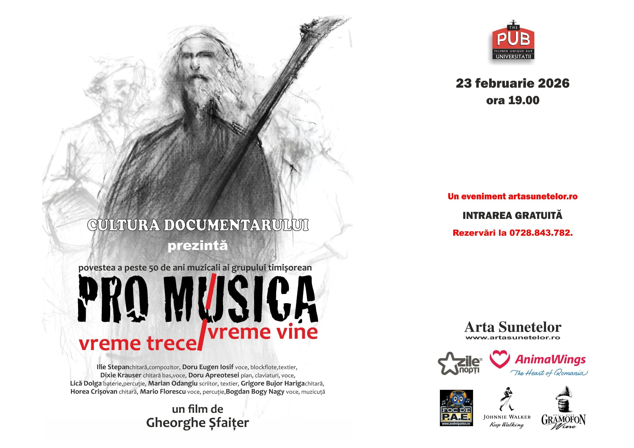 Filmul documentar &rdquo;Pro Musica, vreme trece, vreme vine&rdquo; va fi proiectat &icirc;n București &icirc;n prezența regizorului Gheorghe Șfaițer