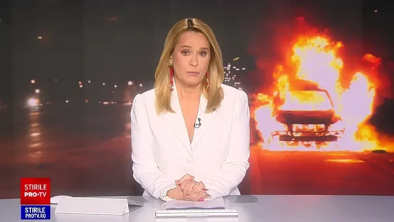 Un băiat de 15 ani a incendiat o mașină la Brașov și dă vina pe o provocare lansată pe o rețea socială