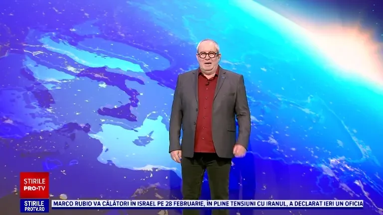 Vremea azi, 19 februarie. Temperaturile cresc în est, iar în vest se ating 13...14 grade. Vântul suflă tare la munte