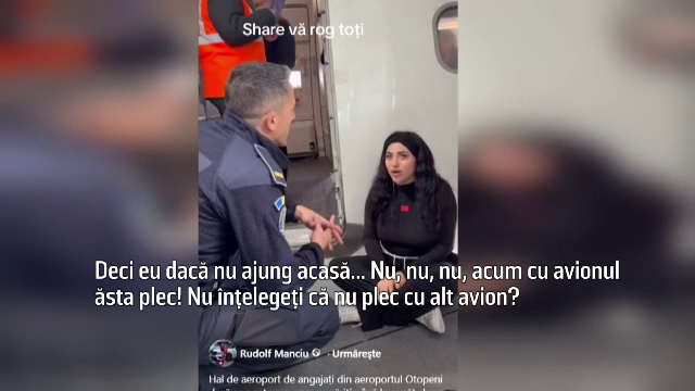 Scandal pe Aeroportul Otopeni. O familie de români a fost scoasă cu forța de polițiști după un conflict cu personalul. VIDEO