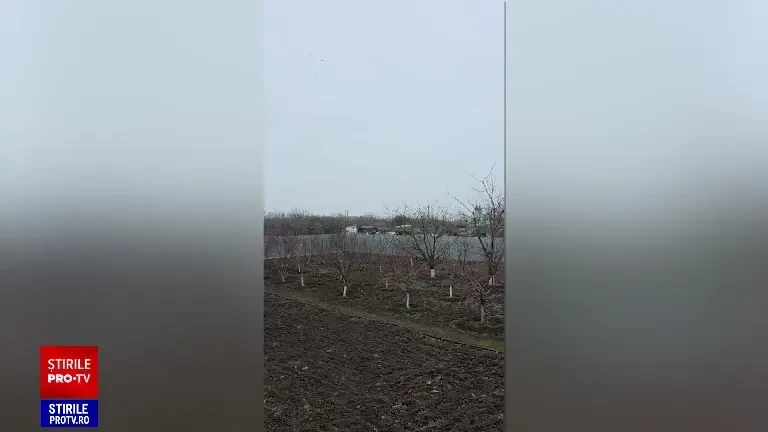 Drona rusească distrusă lângă granița României.mp4