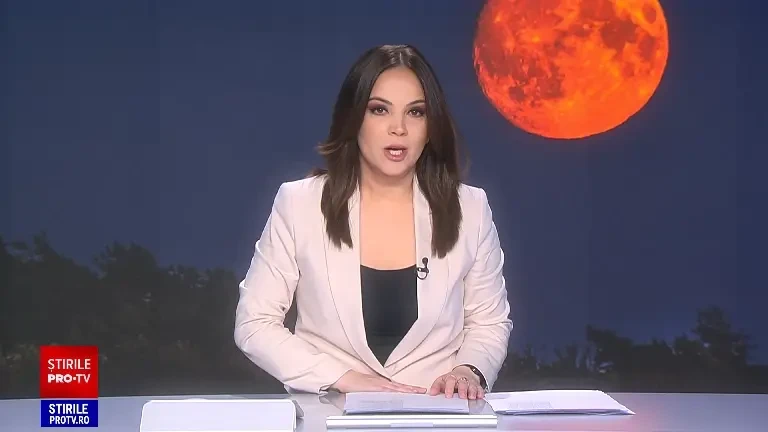 „Luna Sângerie” a fost vizibilă în România, după apus. Eclipsa totală s-a produs sub orizont