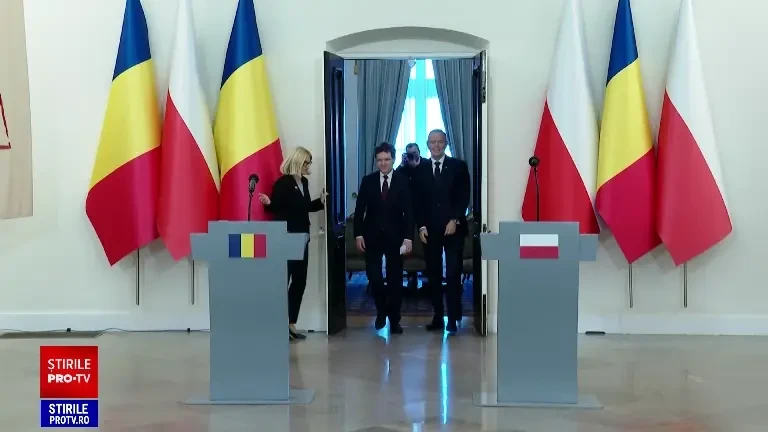 Declarațiile de presă comune susținute de președintele român Nicușor Dan și președintele polonez Karol Nawrocki în Varșovia