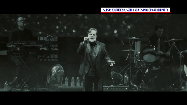 Celebrul actor Russell Crown vine în România, dar nu pentru un film, ci pentru un concert cu trupa sa. Unde va cânta