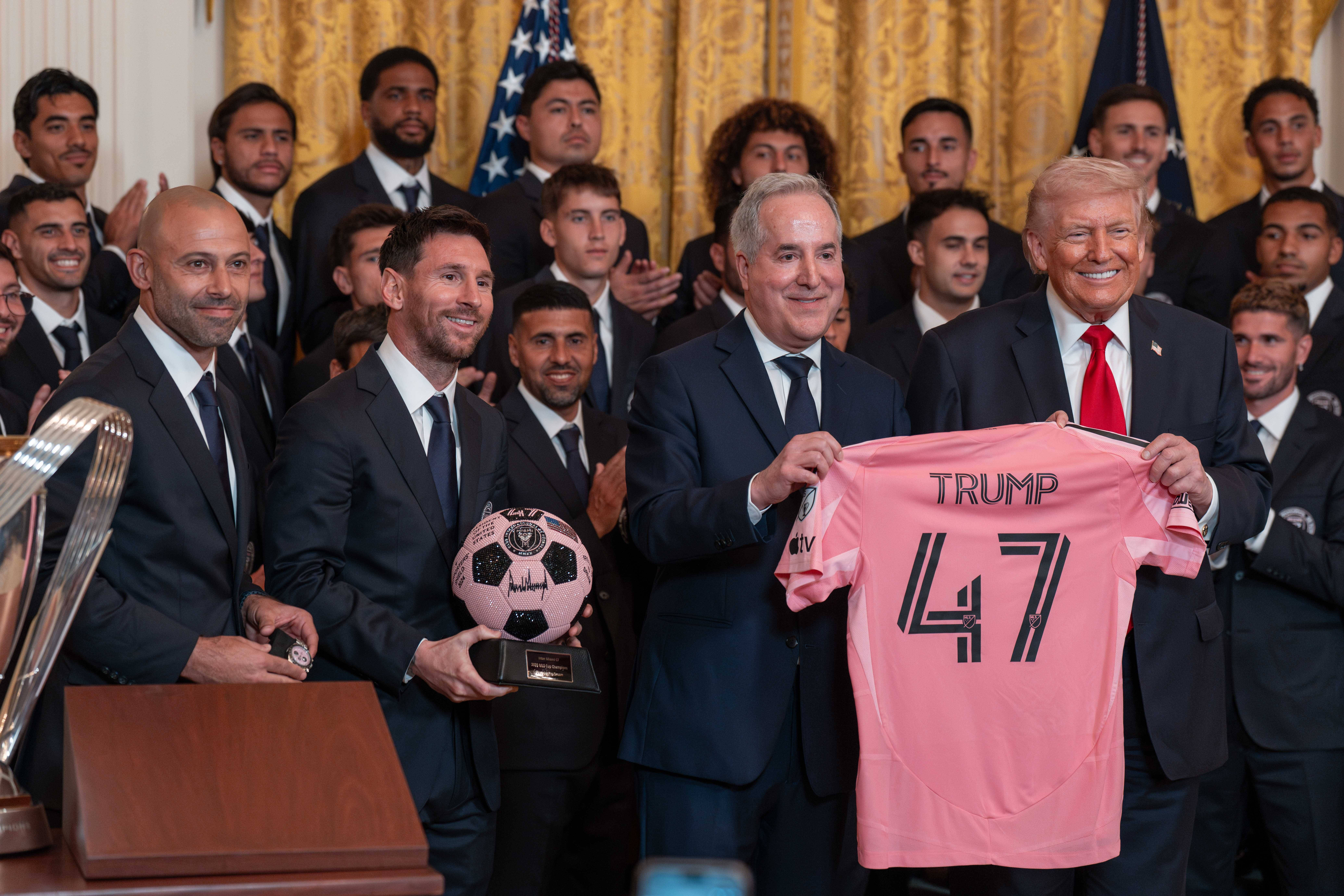 Trump i-a primit pe Messi şi Inter Miami la Casa Albă, în plin război în Orientul Mijlociu. „Ai venit şi ai câştigat”. FOTO