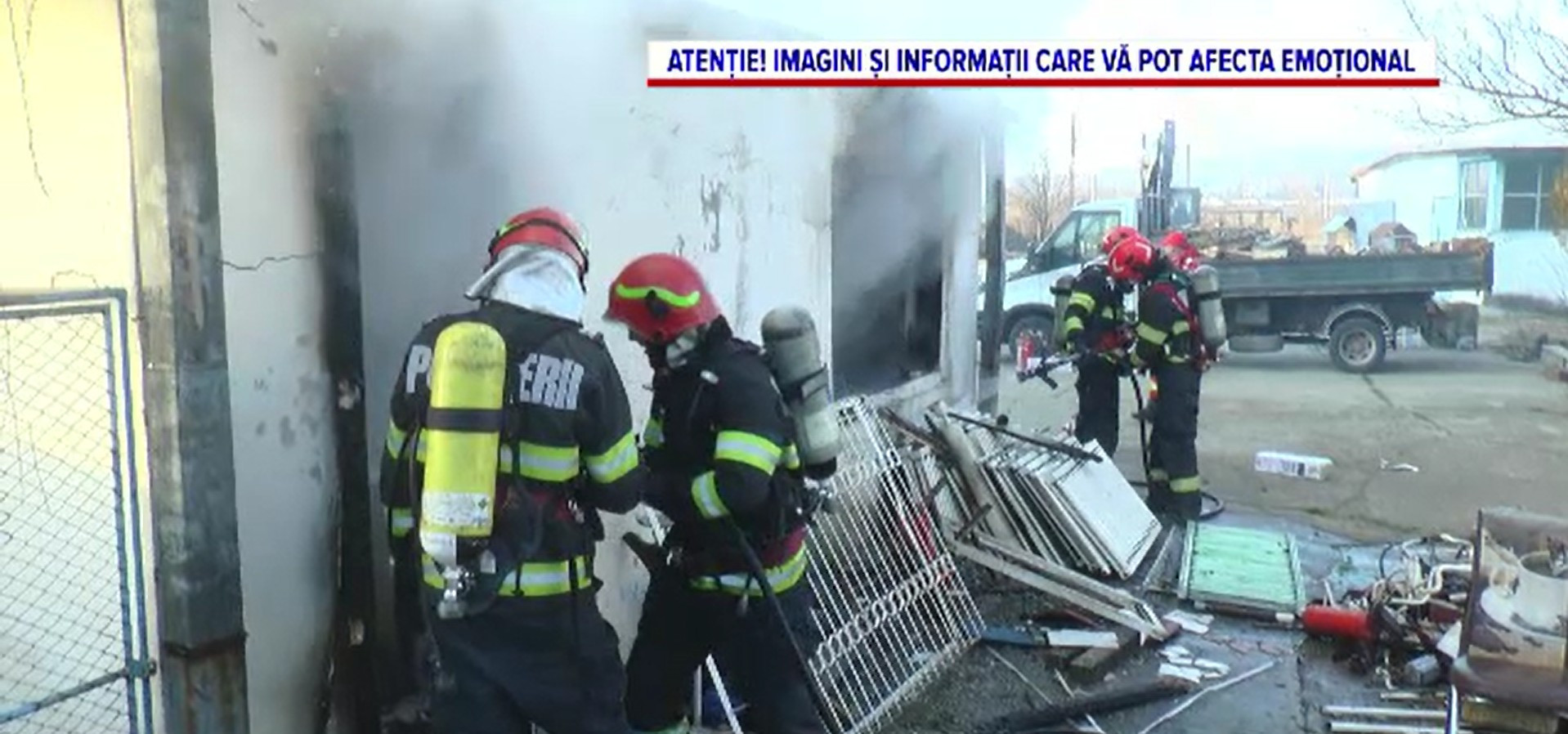 Incendiu la o gheretă de pază din Drobeta-Turnu Severin. Un bărbat de 33 de ani a fost găsit carbonizat