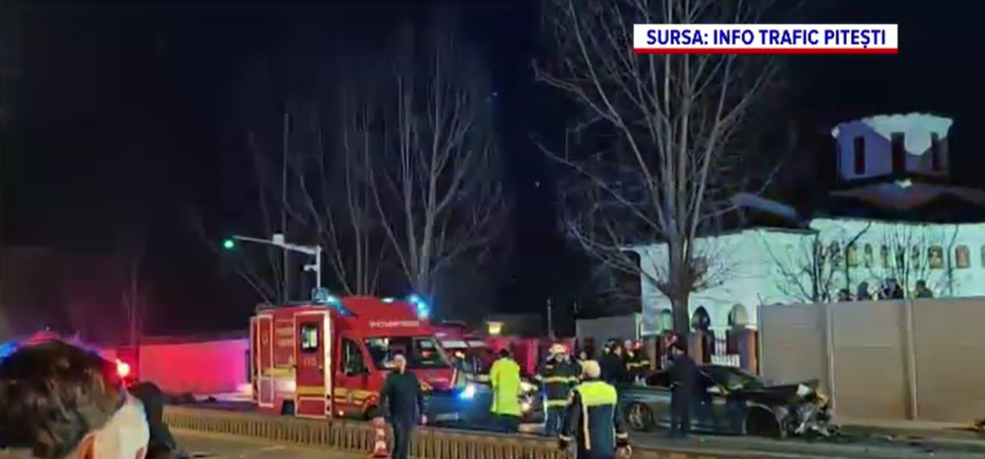 Un șofer a ucis un om &icirc;n Pitești și a rănit alți trei membri ai aceleași familii. Era băut și avea permisul suspendat