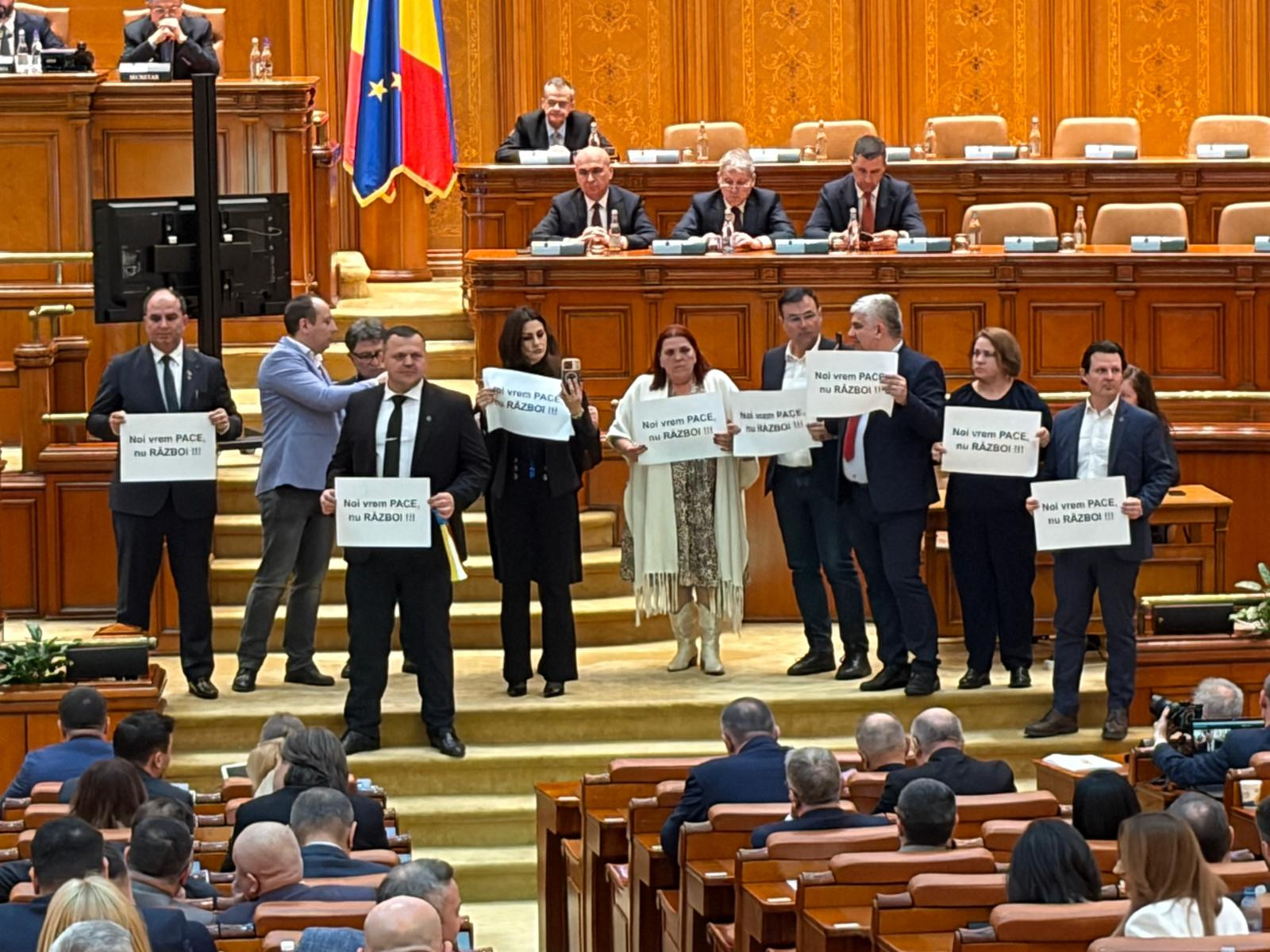 Parlamentul dezbate cererea SUA de a trimite forțe militare în România. AUR și POT nu vor vota, PACE aduce cruci și vuvuzele