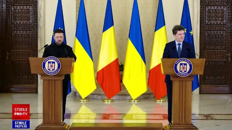 Volodimir Zelenski, primit cu onoruri militare la Cotroceni. Nicușor Dan: ”Este un moment important în relaţia noastră”