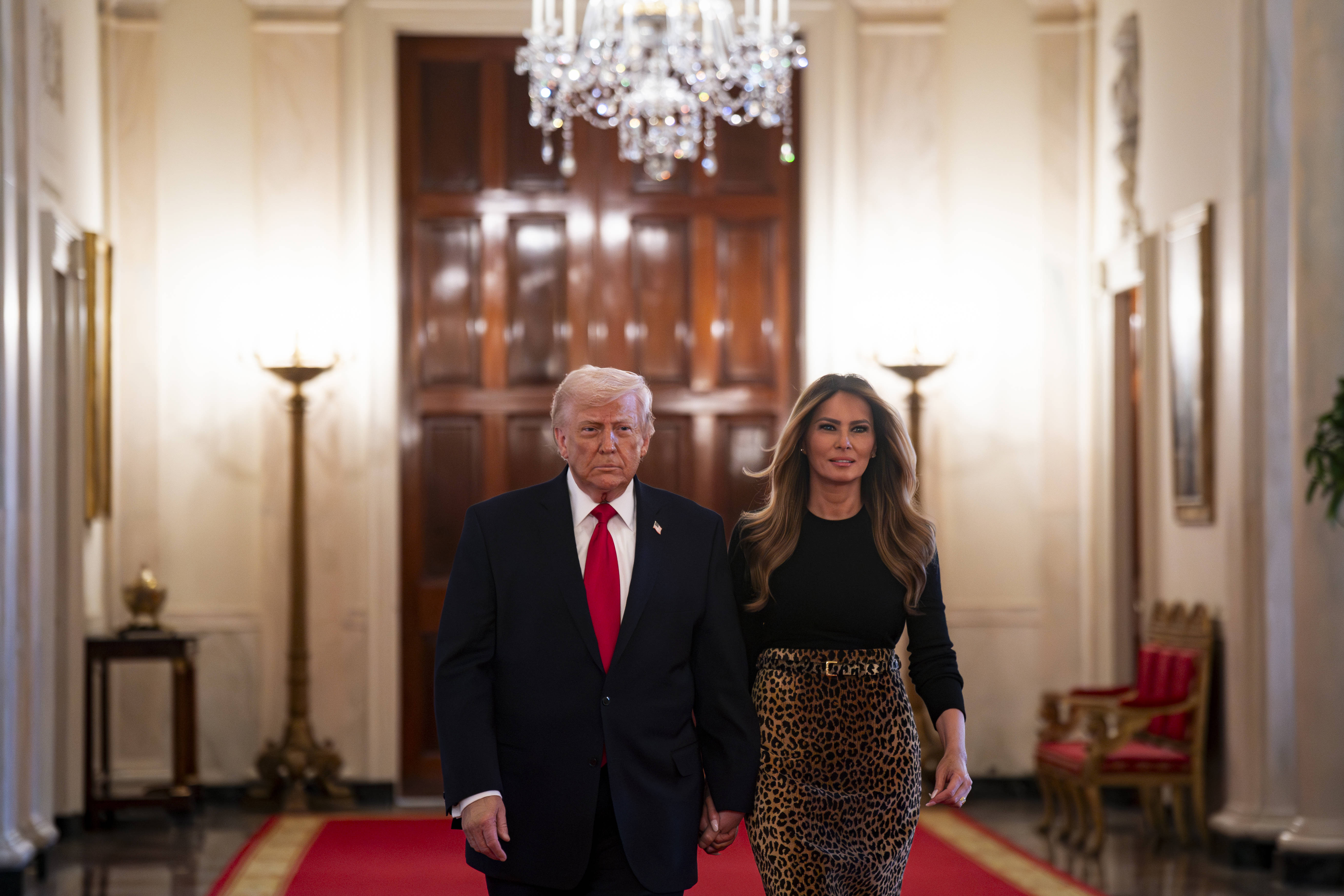 Melania Trump, apariție elegantă la Casa Albă la un eveniment dedicat femeilor. „Succesul cere timp”. GALERIE FOTO