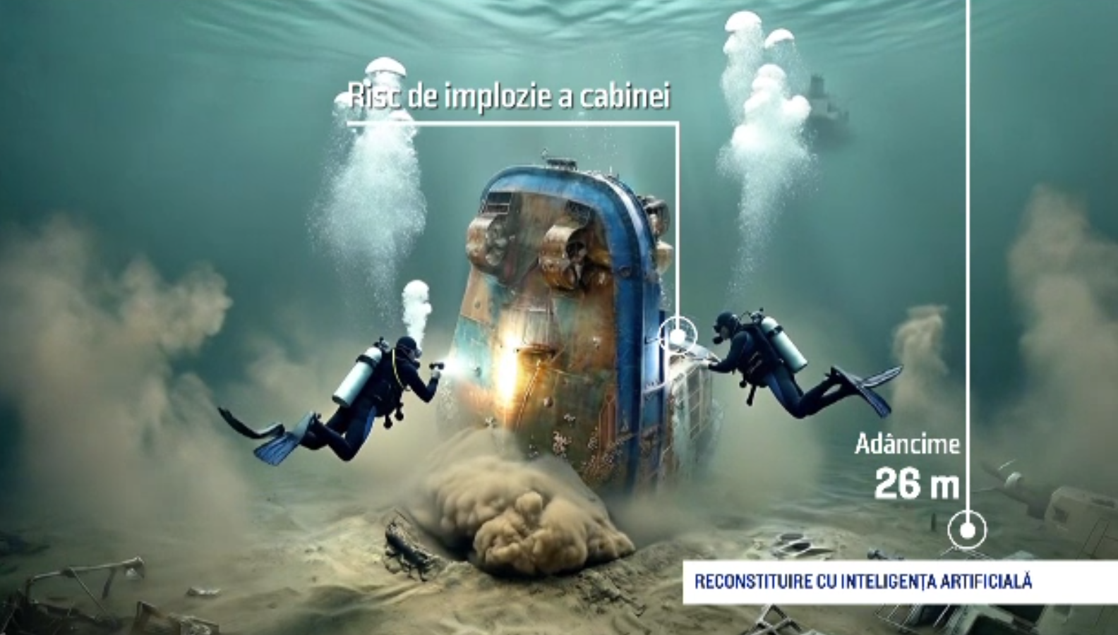 Modalitatea inedită prin care nava eșuată în portul Midia ar putea fi scoasă la suprafață. Remorcherul are 186 de tone