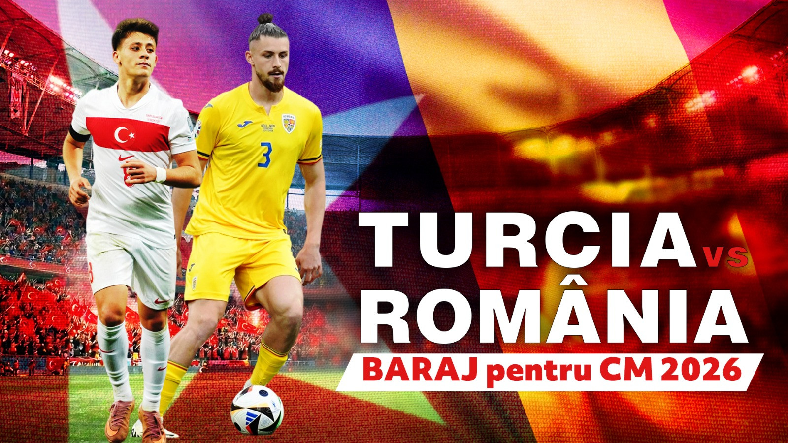 LIVE TEXT. Turcia-România 0-0: Tricolorii luptă la Istanbul pentru finala barajului mondial