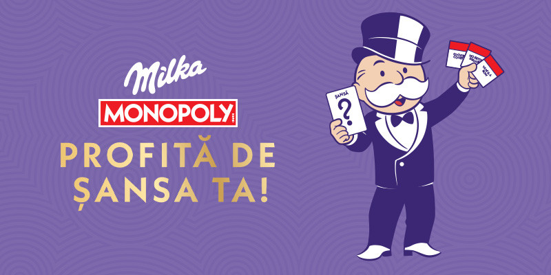 (P) Milka și MONOPOLY lansează în România o experiență de joc cu premii de până la 100.000 lei